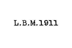 L.B.M 1911